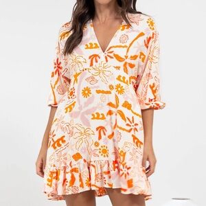 Label of Love Beach Mini Dress Ruffle Hem